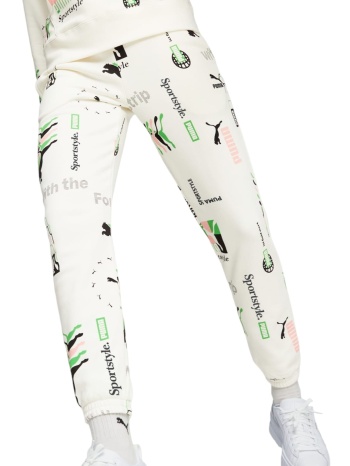 παντελόνι υφασμάτινο puma classics brand love aop σε προσφορά