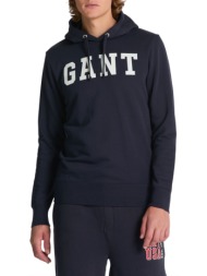 μπλούζα μακρυμάνικη gant logo sweat hoodie 2003214-433 ανδρικό