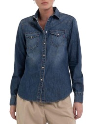 πουκάμισο μακρυμάνικο replay jean w2001.000.26c51a-007 γυναικείο