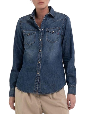 πουκάμισο μακρυμάνικο replay jean w2001.000.26c51a-007 σε προσφορά
