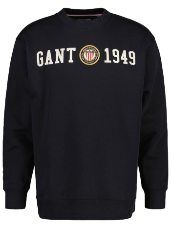 μπλούζα μακρυμάνικη gant crest c-neck 2006068-5 ανδρικό σε προσφορά