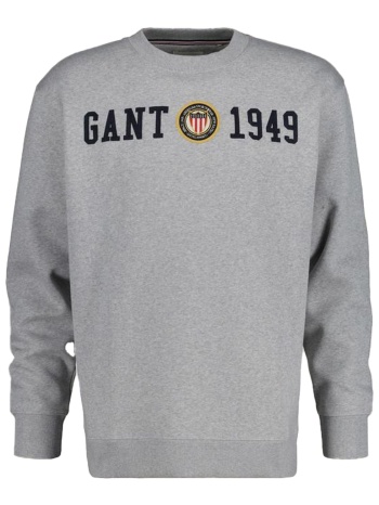 μπλούζα μακρυμάνικη gant crest c-neck 2006068-93 ανδρικό σε προσφορά
