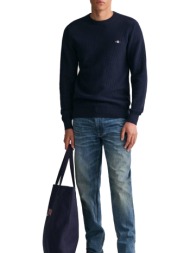 πουλόβερ gant micro cotton texture c-neck 8030168-433 ανδρικό
