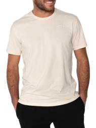μπλούζα κοντομάνικη fila mel apjc0017-cream ανδρικό