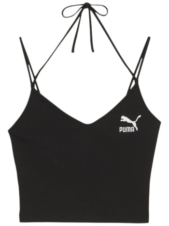 μπλούζα αμάνικη puma classics ribbed crop 624255-01 σε προσφορά