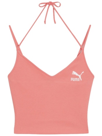 μπλούζα αμάνικη puma classics ribbed crop 624255-26 σε προσφορά