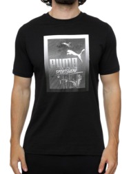 μπλούζα κοντομάνικη puma graphics photoprint 680180-01 ανδρικό