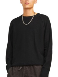 πουλόβερ jack & jones jcomason knit crew neck 12264525-black ανδρικό