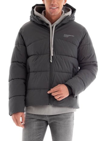μπουφάν jack & jones jjflow puffer 12236065-asphalt ανδρικό σε προσφορά