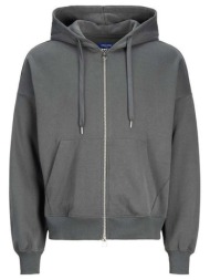ζακέτα jack & jones jorvolume hood 12242506-asphalt ανδρικό