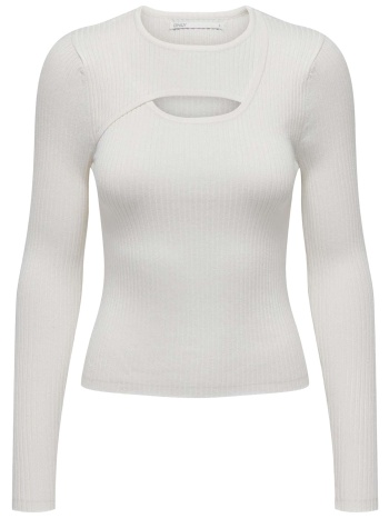 μπλούζα μακρυμάνικη only onlashley peakaboo o-neck σε προσφορά