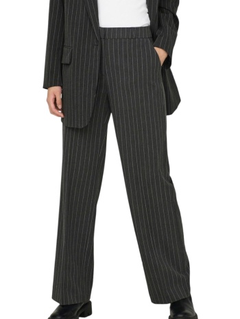 παντελόνι υφασμάτινο only onlbrie mid waist straight pinst σε προσφορά
