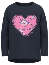 μπλούζα μακρυμάνικη name it vix 13220302-dark sapphire κορίτσι