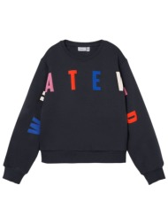 μπλούζα μακρυμάνικη name it lijle shor loose sweat 13220479-india ink κορίτσι
