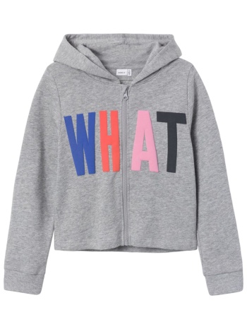 ζακέτα name it layla short sweat 13220481-grey melange σε προσφορά