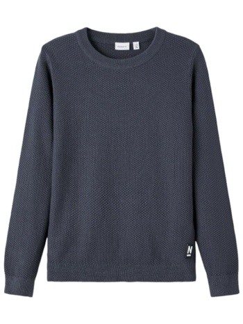 μπλούζα μακρυμάνικη name it oram knit 13222100-india ink σε προσφορά