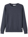 μπλούζα μακρυμάνικη name it oram knit 13222100-india ink αγόρι