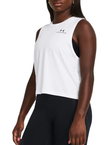 μπλούζα αμάνικη under armour rush energy crop 1383654-100 σε προσφορά