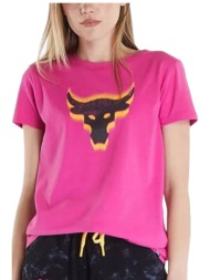 μπλούζα κοντομάνικη under armour project rock w underground core t 1382708-686 γυναικείο