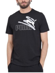 μπλούζα κοντομάνικη puma ess+ logo lab summer 678988-01 ανδρικό