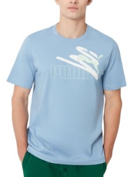 μπλούζα κοντομάνικη puma ess+ logo lab summer 678988-20 ανδρικό