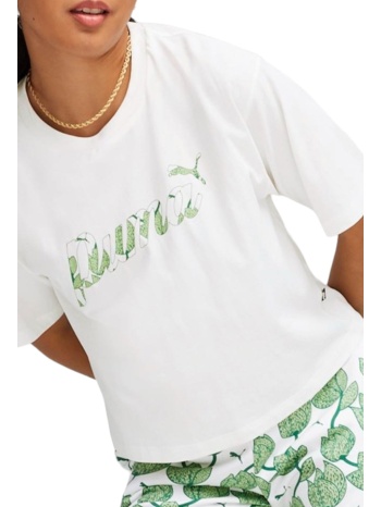 μπλούζα κοντομάνικη puma ess+ blossom short graphic σε προσφορά