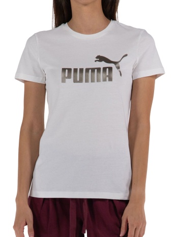 μπλούζα κοντομάνικη puma ess+ metallic logo 848303-62 σε προσφορά