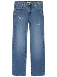 παντελόνι jean name it rose straight 13224477-medium blue denim κορίτσι
