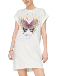φόρεμα only onllucy life butterfly box 15324361-cloud dancer-evolving γυναικείο