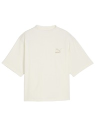 μπλούζα κοντομάνικη puma classics ribbed relaxed mock 624263-66 γυναικείο