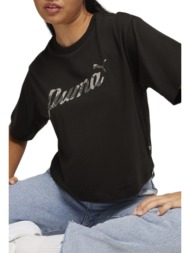 μπλούζα κοντομάνικη puma ess+ blossom short graphic 680432-01 γυναικείο