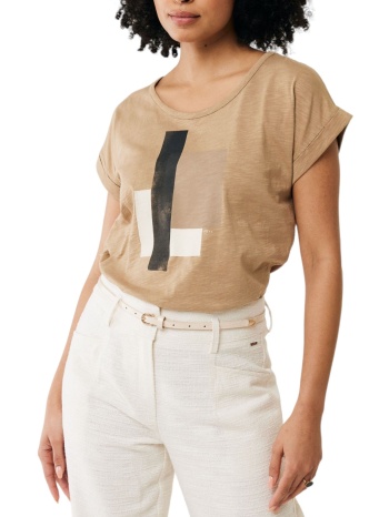 top mexx capsleeve woven front jersey back tu2008033w-sand σε προσφορά
