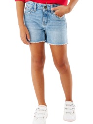 σορτς mexx tina mid waist regular denim bm0527023g-light bleach κορίτσι