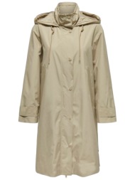 παλτό only onlaugusta parka cc otw 15308834-white pepper γυναικείο
