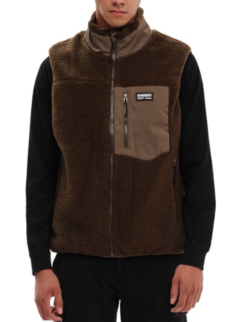 γιλέκο emerson double face 232.em17.98-olive-camel ανδρικό σε προσφορά