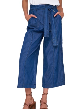 παντελόνι υφασμάτινο ale ζυπ κυλότ 8918756-denim γυναικείο