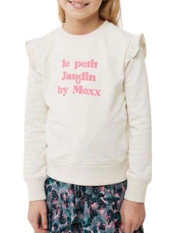 μπλούζα μακρυμάνικη mexx with ruffle tu1809033g-off white σε προσφορά
