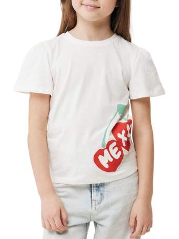 μπλούζα κοντομάνικη mexx ruffle tu2116033g-off white κορίτσι σε προσφορά