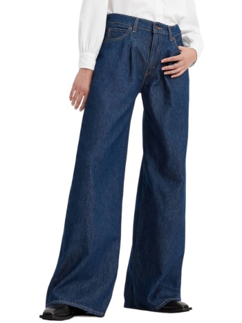 παντελόνι jean levi`s denim pleated baggy wide leg dark σε προσφορά