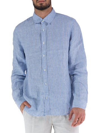 πουκάμισο μακρυμάνικο guess nautical stripe linen σε προσφορά