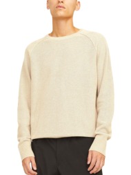 πουλόβερ jack & jones jcomason knit crew neck 12264525-crockery ανδρικό