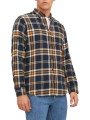 πουκάμισο μακρυμάνικο jack & jones jjclassic 12235982-desert sun ανδρικό