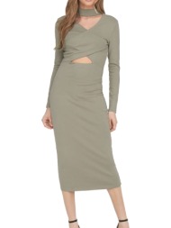 φόρεμα only onlina cut box 15302675-silver sage γυναικείο