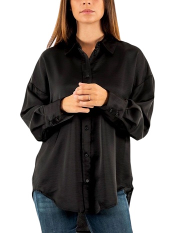 πουκάμισο μακρυμάνικο only onlmarta oversize satin σε προσφορά