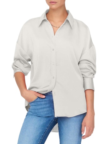 πουκάμισο μακρυμάνικο only onlmarta oversize satin σε προσφορά