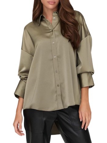 πουκάμισο μακρυμάνικο only onlmarta oversize satin σε προσφορά