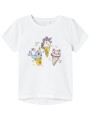 μπλούζα κοντομάνικη name it nmfvix 13228145-bright white-icecream an κορίτσι