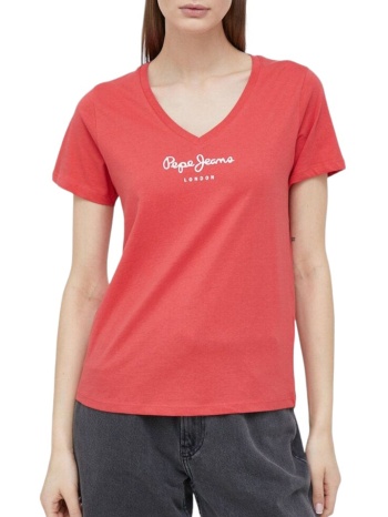 μπλούζα κοντομάνικη pepe jeans drop 0 wendy v neck σε προσφορά