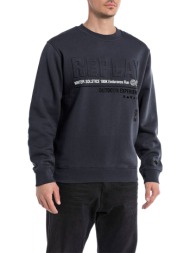 μπλούζα μακρυμάνικη replay bonded co/pl fleece m6709.000.22706-098 ανδρικό