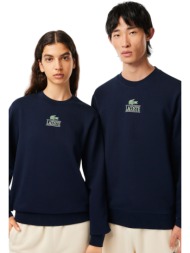 μπλούζα μακρυμάνικη lacoste με στρογγυλή λαιμόκοψη sh1156-166 ανδρικό